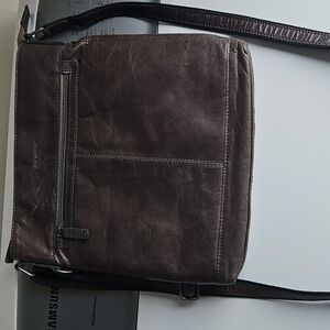 Jack Georges Grey Crossbody Bag Large